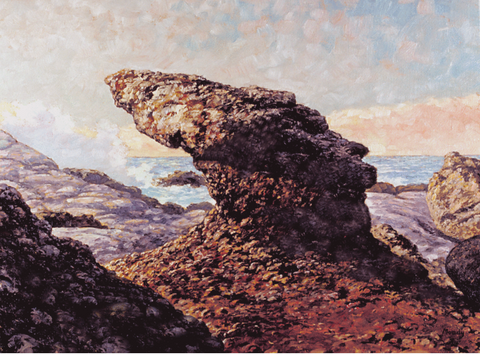 Rocks at Point Lobos-Giclée on Canvas