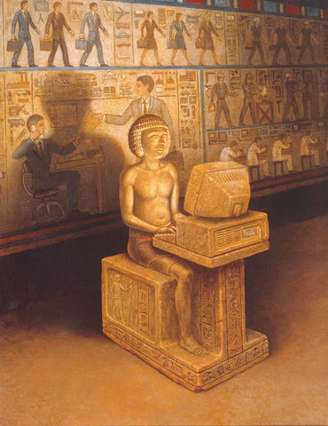 Scribe of the New Kingdom - Giclee on Canvas