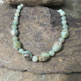 Peruvian Opal, Aquamarine, Amazonite Necklace