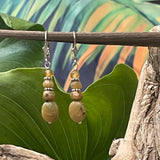 Mustard Agate Earrings