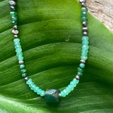 Emerald Chrysoprase Necklace