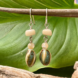 Ceramic, Mother of Pearl Earrings