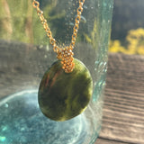 Big Sur Jade pendant on 14 ktgf chain