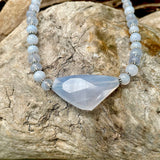 Blue Chalcedony, Blue Lace Agate Necklace