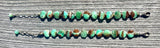 Faceted Chrysoprase bracelet with turquoise spacers by Rachel Moody
