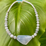 Blue Chalcedony, Blue Lace Agate Necklace