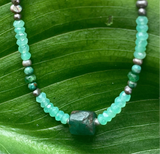 Emerald Chrysoprase Necklace