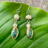 Ceramic, Mother of Pearl Earrings