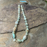 Peruvian Opal, Aquamarine, Amazonite Necklace