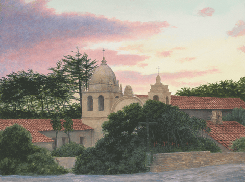 Card, Carmel Mission, By Edmund Moody