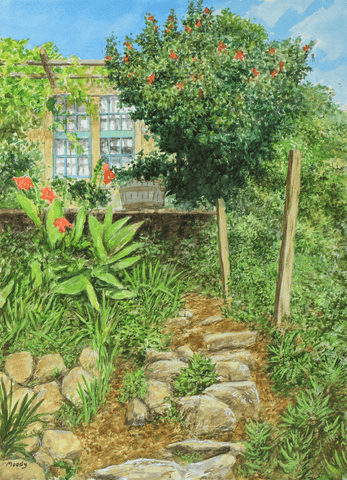 Garden Path-Giclee on Paper