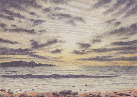 Card, Point Lobos Grey and Yellow, by Edmund Moody