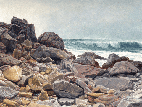 Rocks at Pfeiffer Point-Giclee on Paper-Wholesale