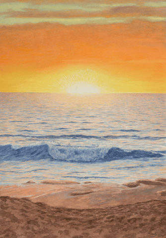 Sun With Wave-Giclee on Paper