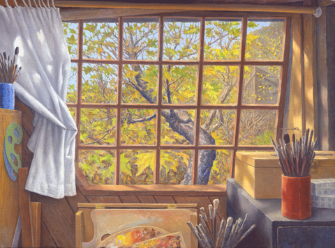 Studio Window-Giclée on Canvas