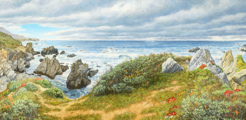 South Coast View - Giclée on Canvas