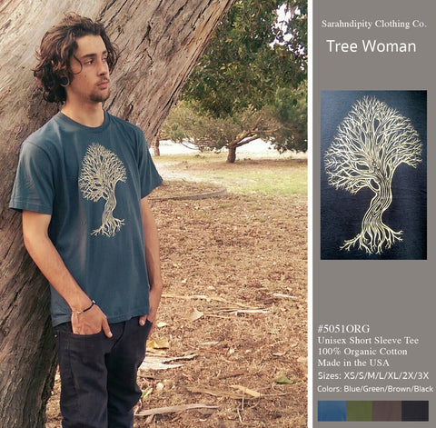 Tree Woman T-Shirt, Organic